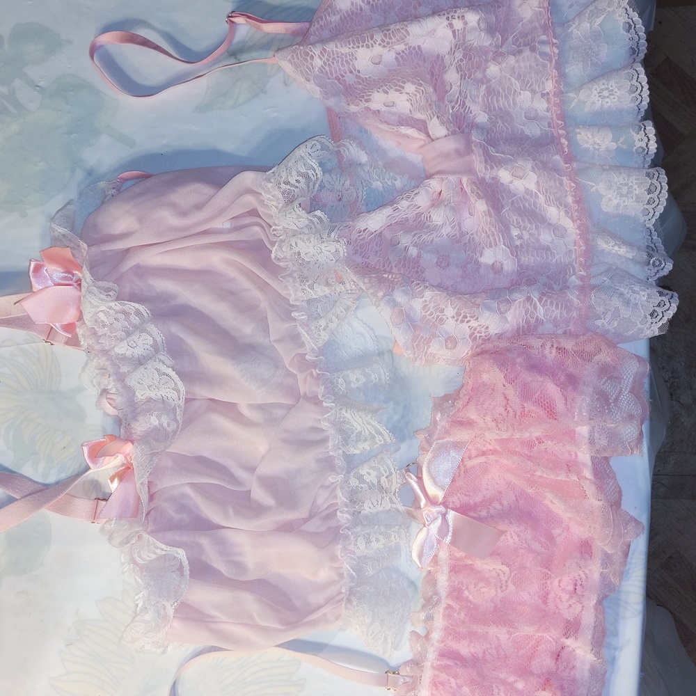 3 Lace Youth Bralettes, NWOT